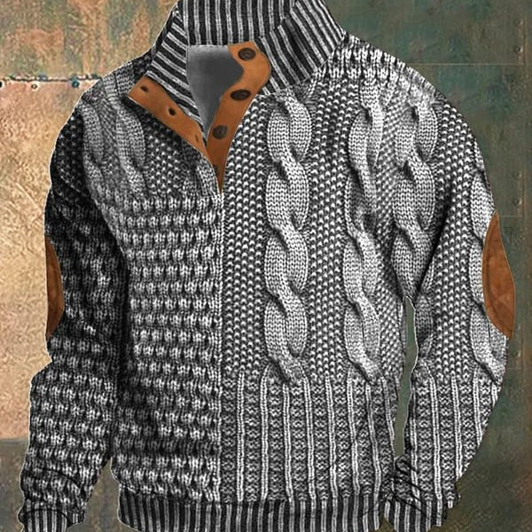 Pulover sa štampanom retro šarom