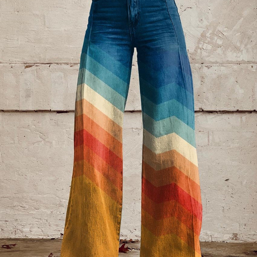 Olivia | Premium izbledele umetničke pantalone za žene