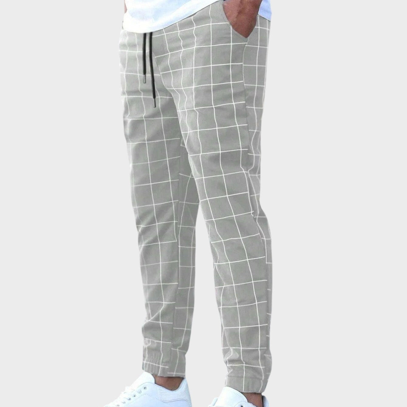 Pantalone za trening sa karo šarom