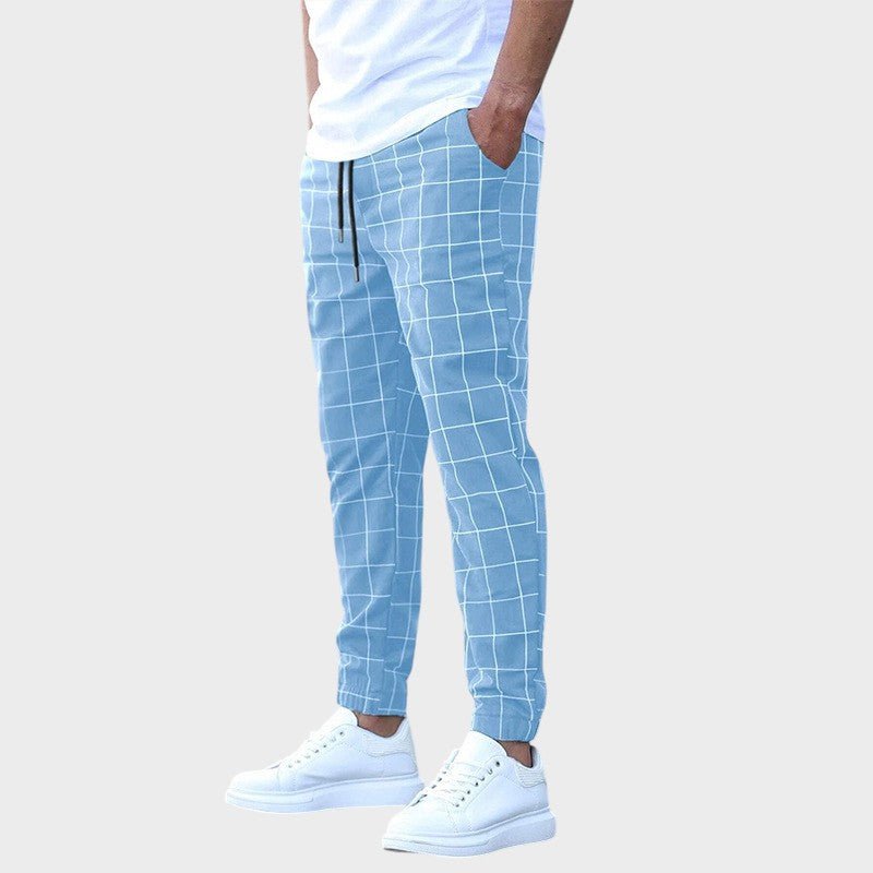 Pantalone za trening sa karo šarom