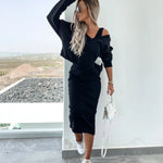 Melania – Elegantni dvodelni komplet sa bluzom i haljinom