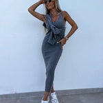 Melania – Elegantni dvodelni komplet sa bluzom i haljinom