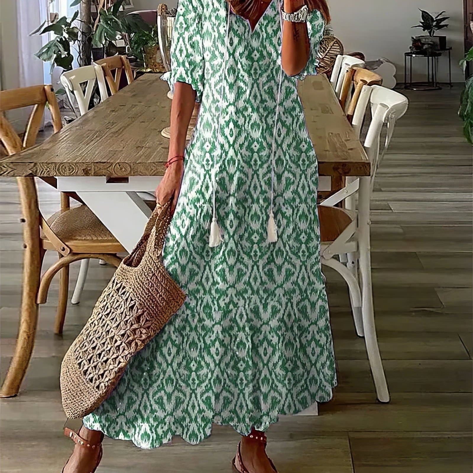 Diana™ - Boho haljina sa pokrivenošću stomaka
