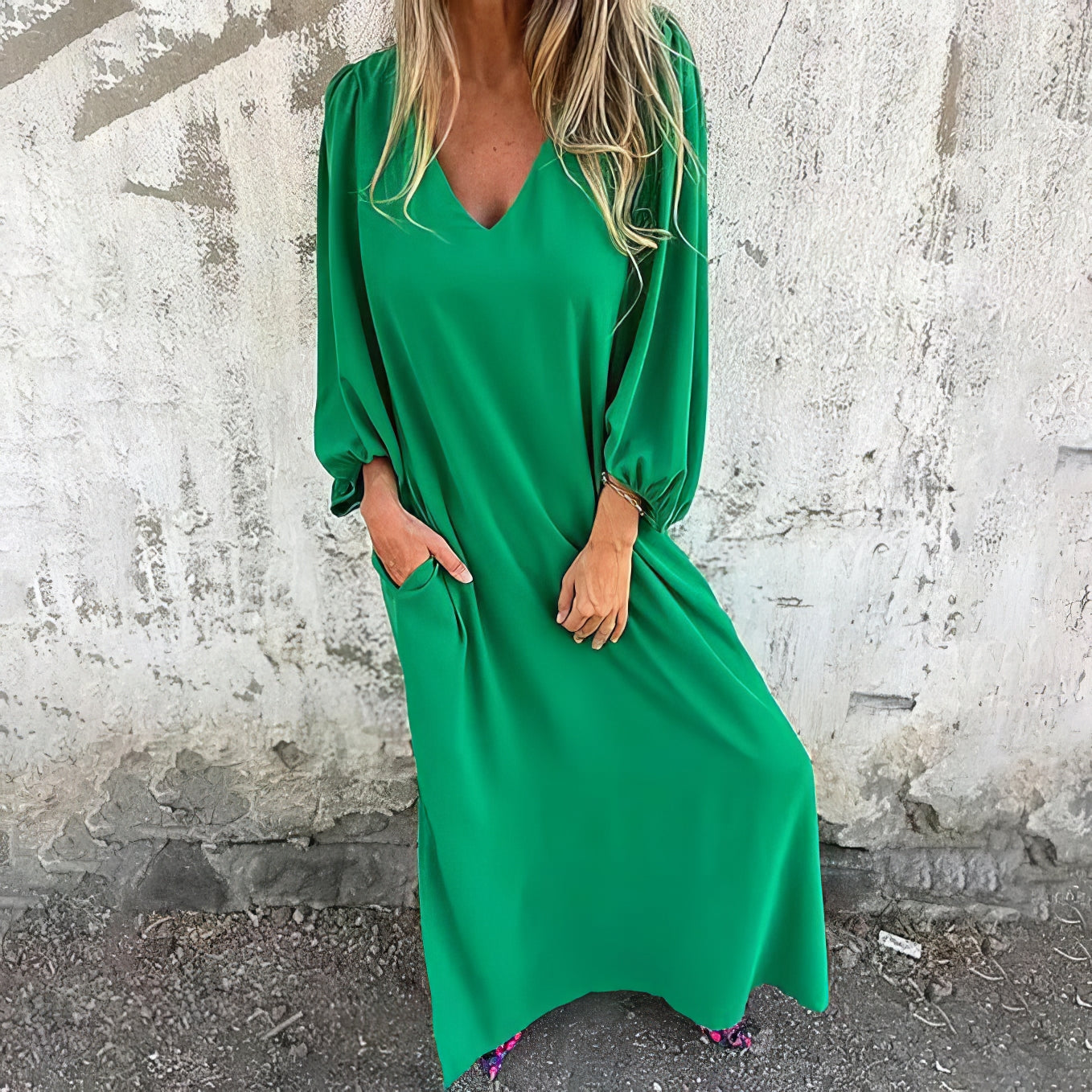 Diana - Duga Boho Haljina sa Džepovima