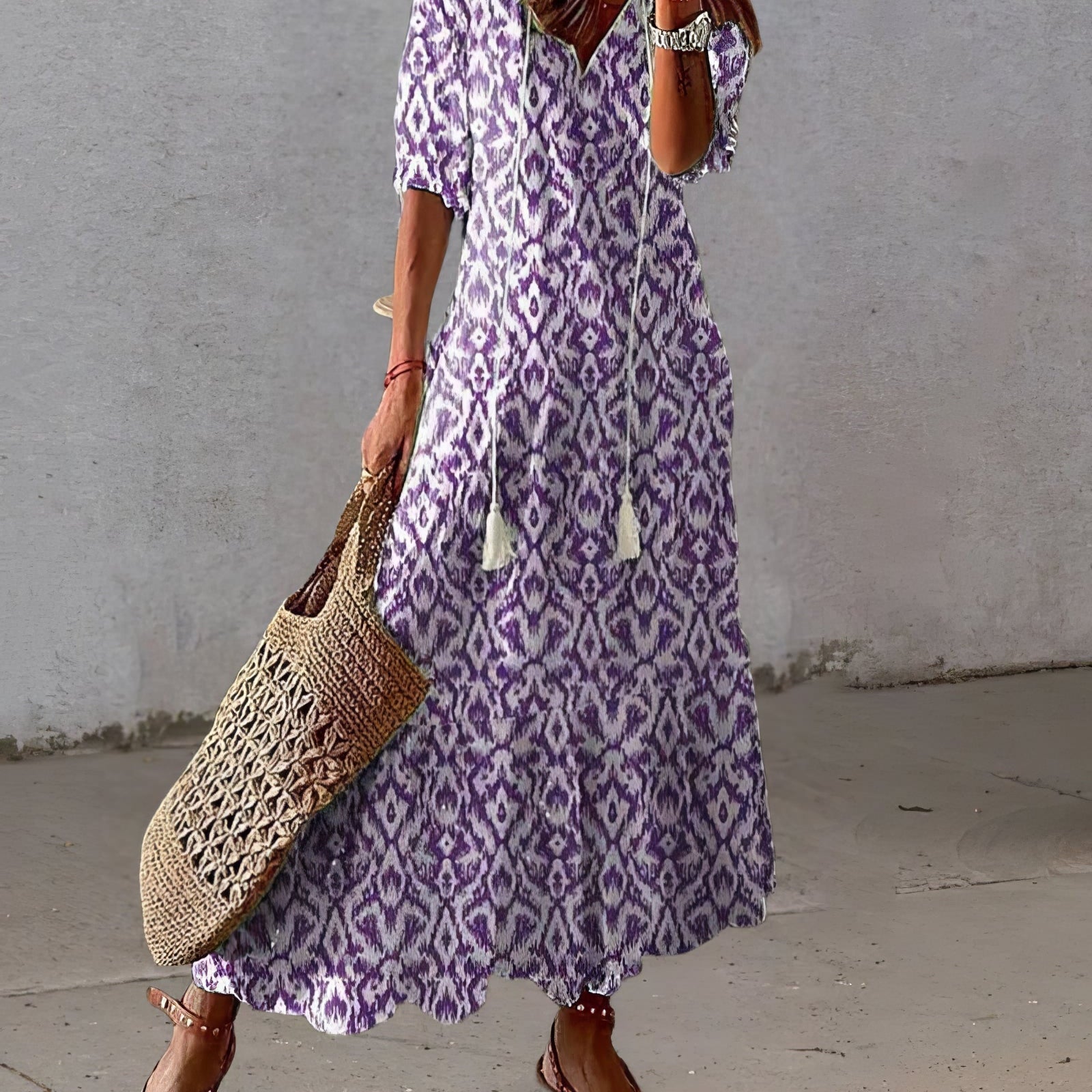 Diana™ - Boho haljina sa pokrivenošću stomaka